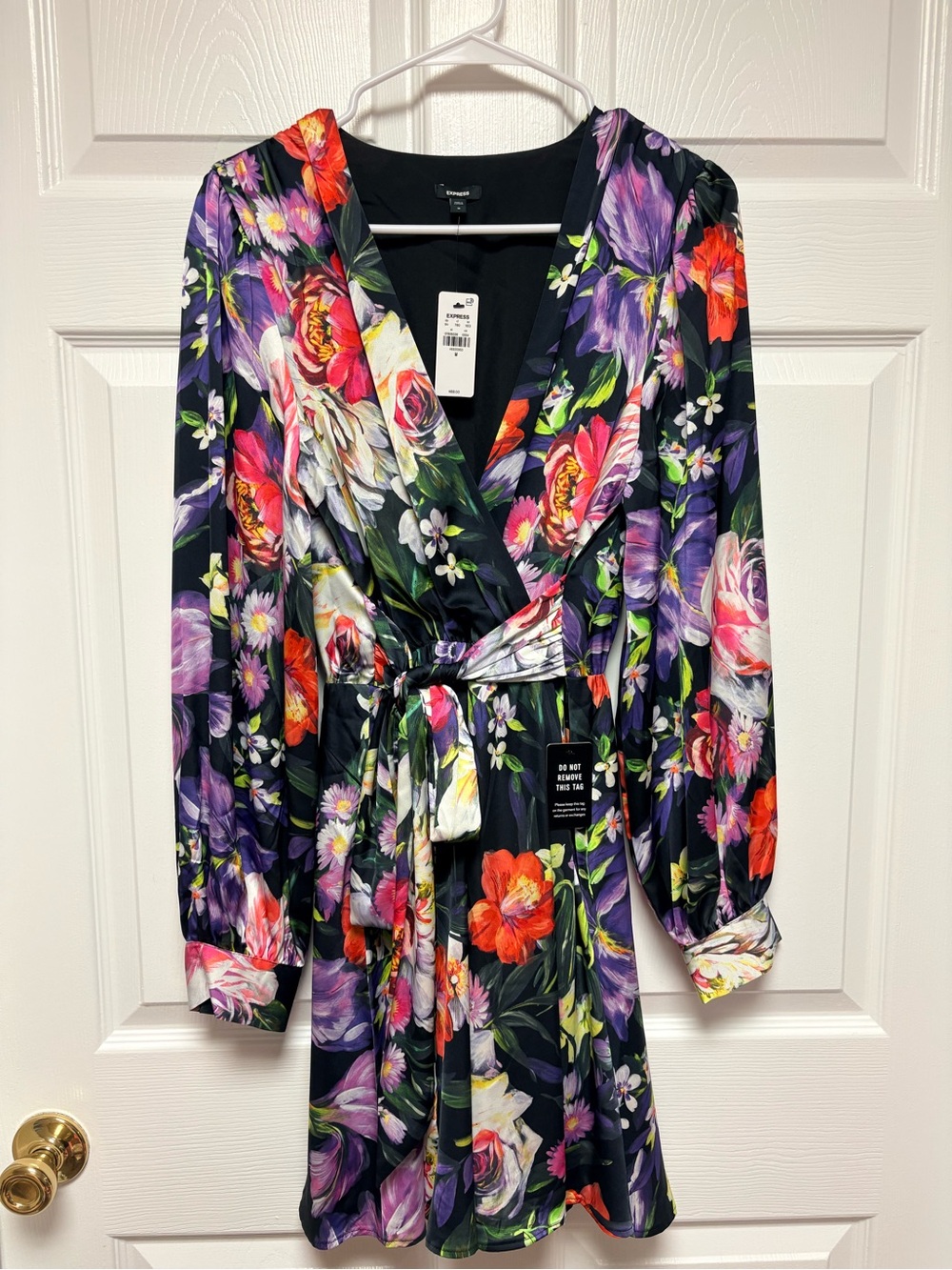 NWT Express Long Sleeve Floral Dress